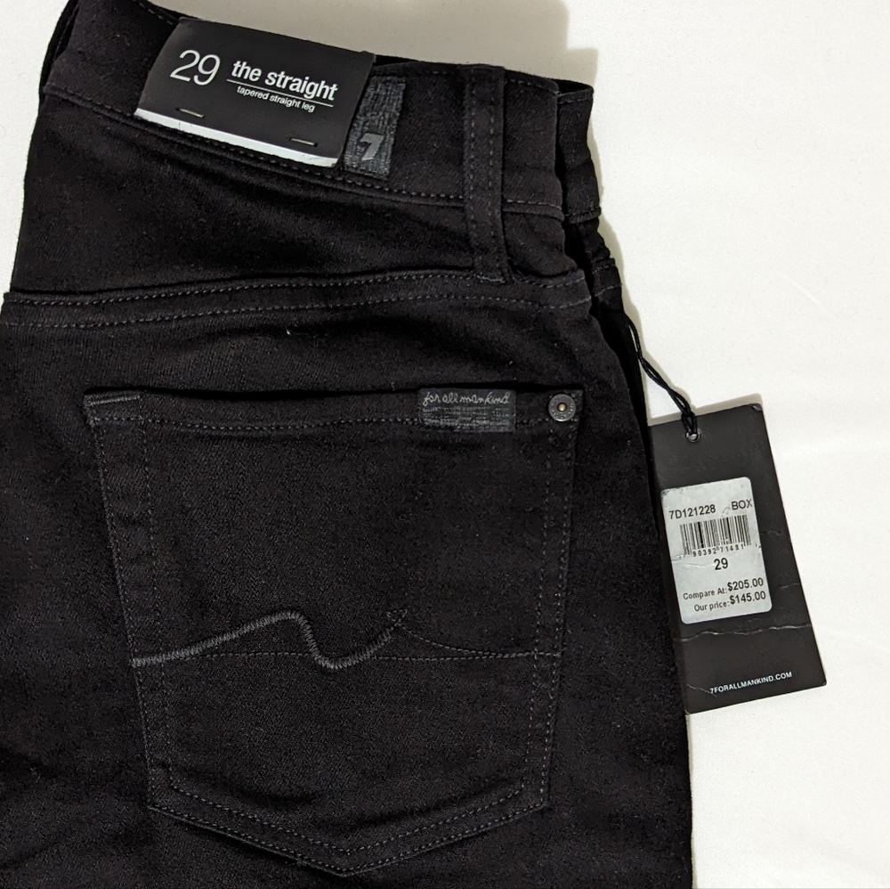 NWT 7 For All Mankind Straight Tapered Jeans - Picture 10 of 10